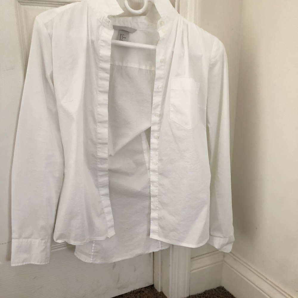 White button down